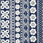 MRS. HOWELL Fabric – INDIGO | Schumacher | Wallpaper Twins MRS. HOWELL fabric INDIGO color by Schumacher