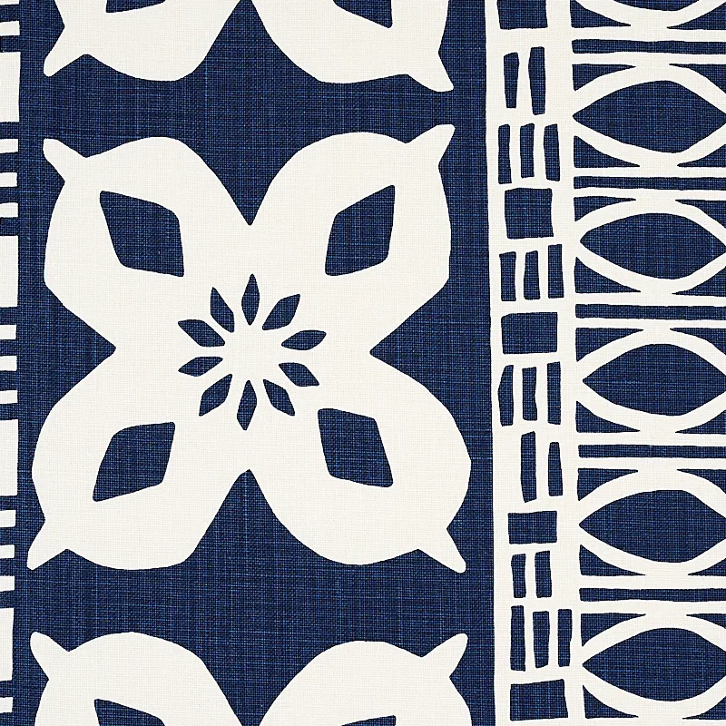 MRS. HOWELL Fabric – INDIGO | Schumacher | Wallpaper Twins MRS. HOWELL fabric INDIGO color by Schumacher
