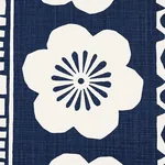 MRS. HOWELL Fabric – INDIGO | Schumacher | Wallpaper Twins MRS. HOWELL fabric INDIGO color by Schumacher
