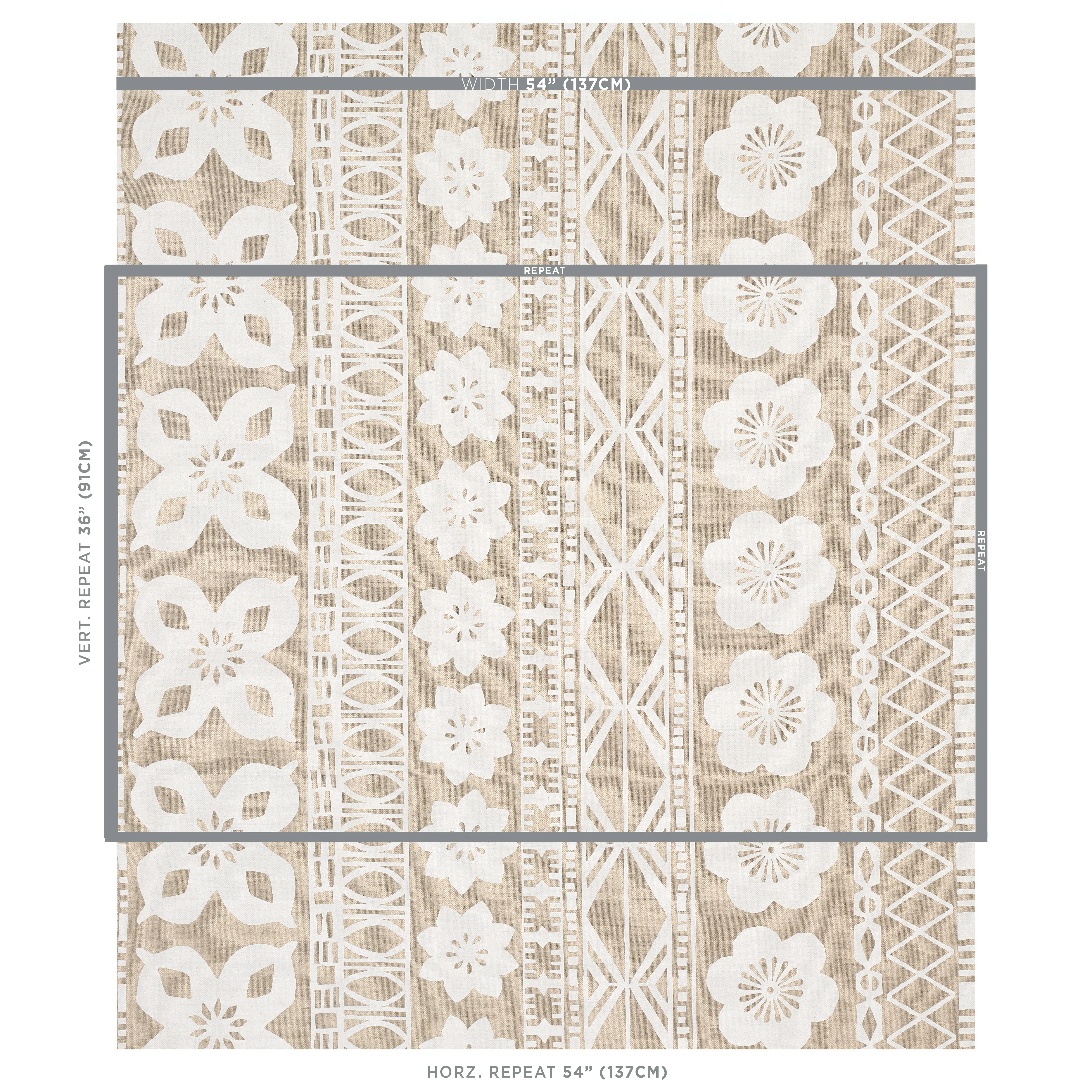 MRS. HOWELL Fabric – NATURAL | Schumacher | Wallpaper Twins MRS. HOWELL fabric NATURAL color by Schumacher