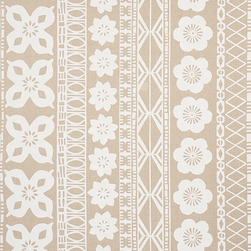 MRS. HOWELL fabric NATURAL color by Schumacher