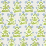 Mughal Hand Block Print Fabric – SKY PISTACHIO | Schumacher Mughal Hand Block Print fabric SKY PISTACHIO color by Schumacher