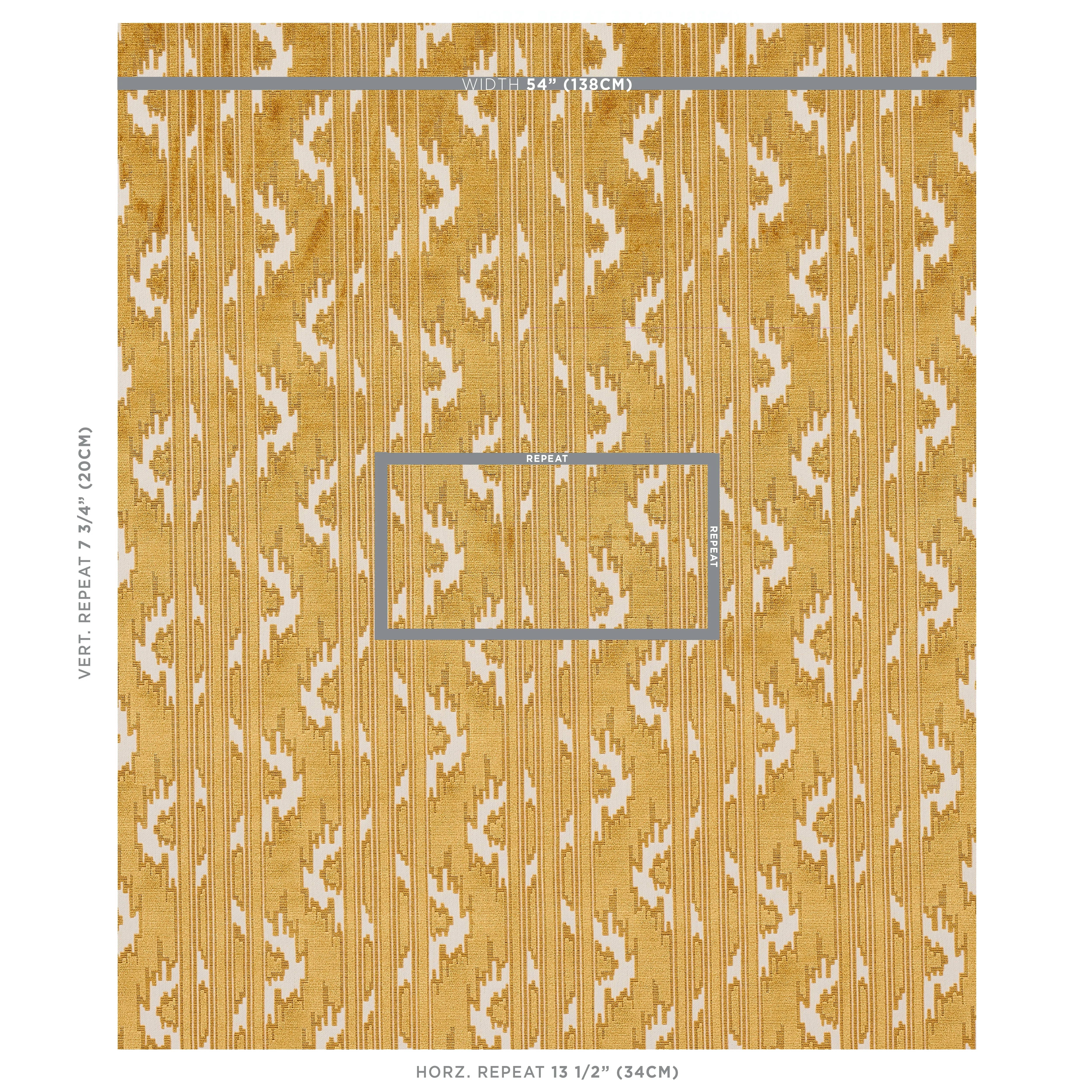 MURAT VELVET Fabric – GOLD | Schumacher | Wallpaper Twins MURAT VELVET fabric GOLD color by Schumacher