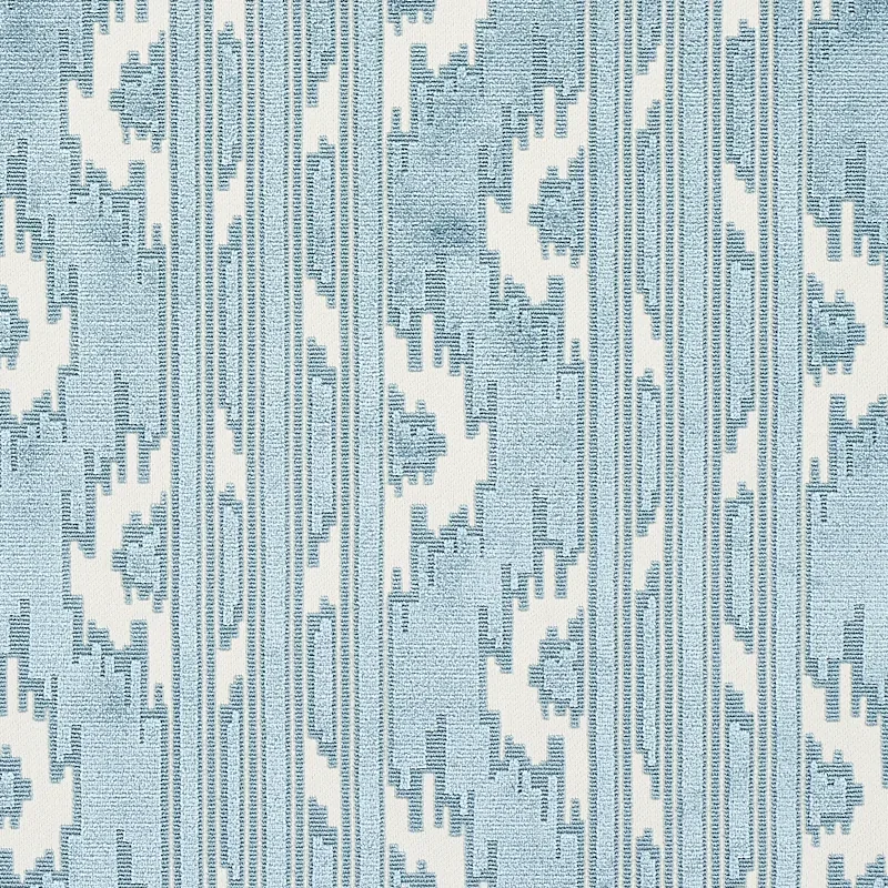 MURAT VELVET fabric SKY color by Schumacher