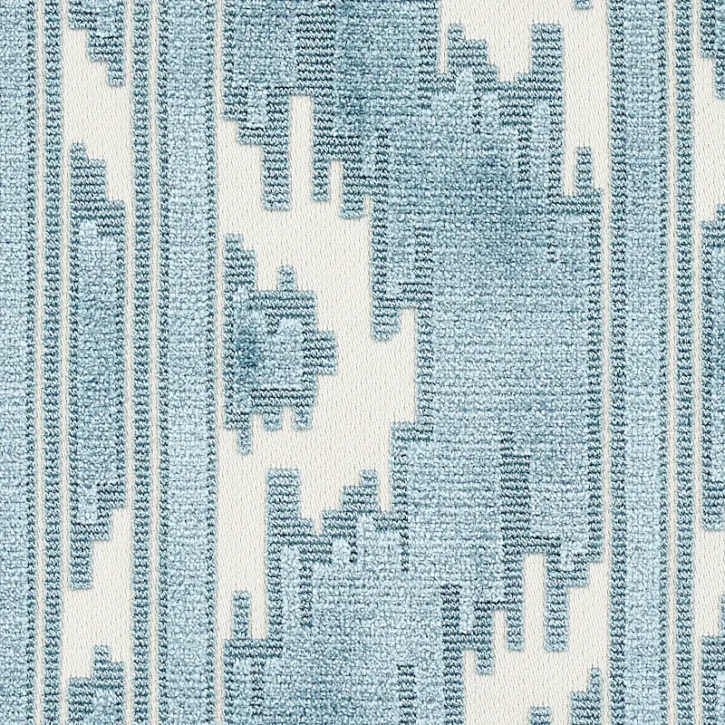 MURAT VELVET fabric SKY color by Schumacher