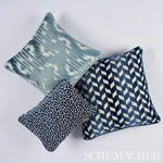 MURAT VELVET fabric SKY color by Schumacher