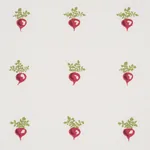 MY LITTLE RADISH fabric RED color by Schumacher