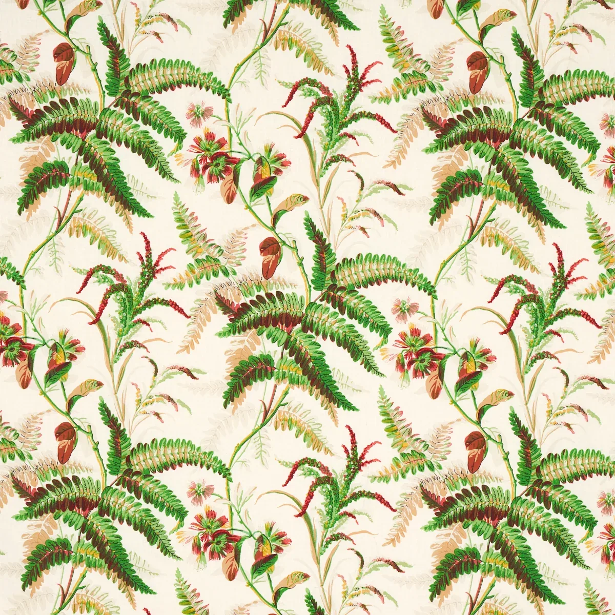 MYERS FERN LINEN fabric DOCUMENT color by Schumacher