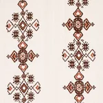 NADIRA EMBROIDERY Fabric – COCOA | Schumacher | Wallpaper Tw NADIRA EMBROIDERY fabric COCOA color by Schumacher