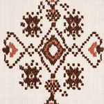 NADIRA EMBROIDERY Fabric – COCOA | Schumacher | Wallpaper Tw NADIRA EMBROIDERY fabric COCOA color by Schumacher