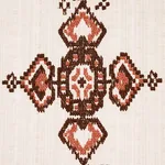 NADIRA EMBROIDERY Fabric – COCOA | Schumacher | Wallpaper Tw NADIRA EMBROIDERY fabric COCOA color by Schumacher