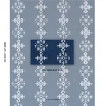 NADIRA EMBROIDERY Fabric – INDIGO | Schumacher | Wallpaper T NADIRA EMBROIDERY fabric INDIGO color by Schumacher