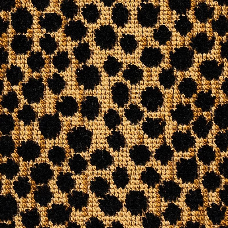 NAKURU LINEN VELVET Fabric – LEOPARD | Schumacher | Wallpape NAKURU LINEN VELVET fabric LEOPARD color by Schumacher