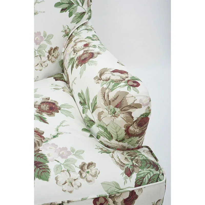 NANCY FLORAL fabric ROSE color by Schumacher