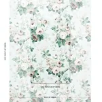 NANCY FLORAL fabric SEAFOAM color by Schumacher