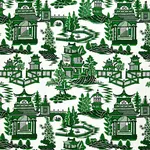 NANJING Fabric – JADE | Schumacher | Wallpaper Twins NANJING fabric JADE color by Schumacher
