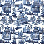 NANJING Fabric – PORCELAIN | Schumacher | Wallpaper Twins NANJING fabric PORCELAIN color by Schumacher