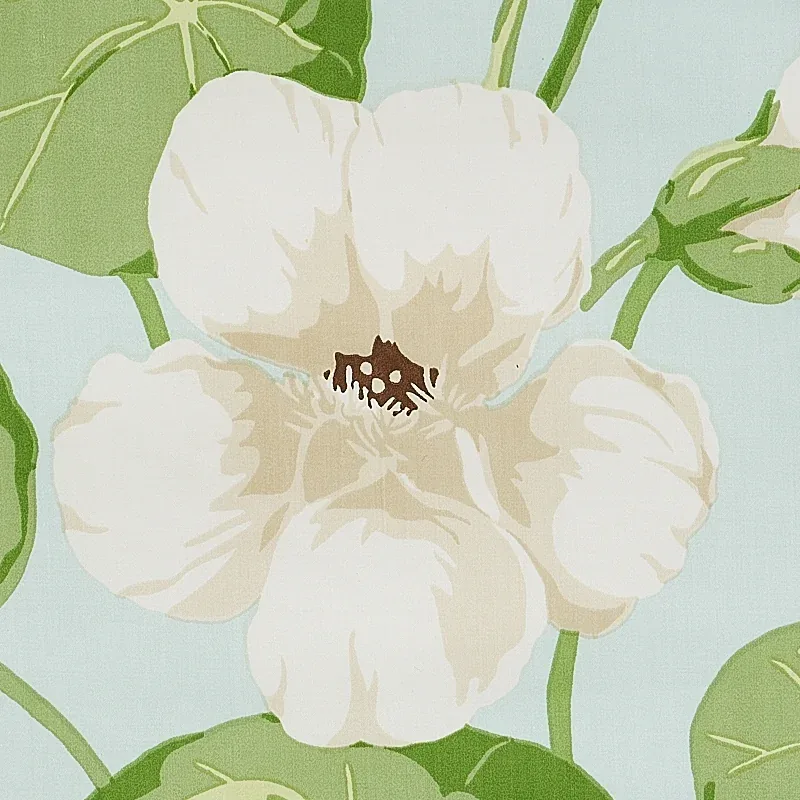 NASTURTIUM fabric SKY color by Schumacher