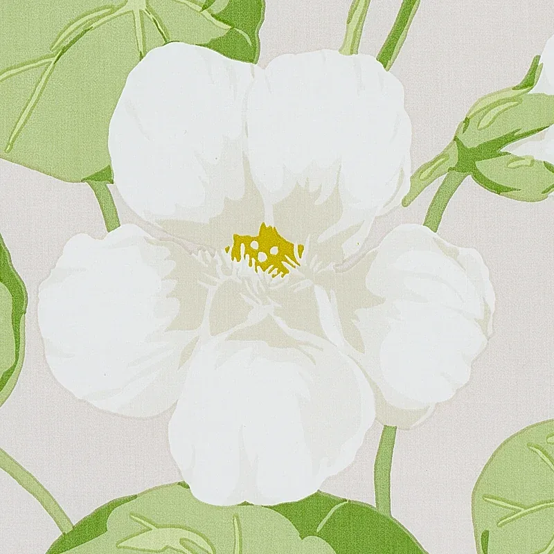 NASTURTIUM Fabric – STONE | Schumacher | Wallpaper Twins NASTURTIUM fabric STONE color by Schumacher