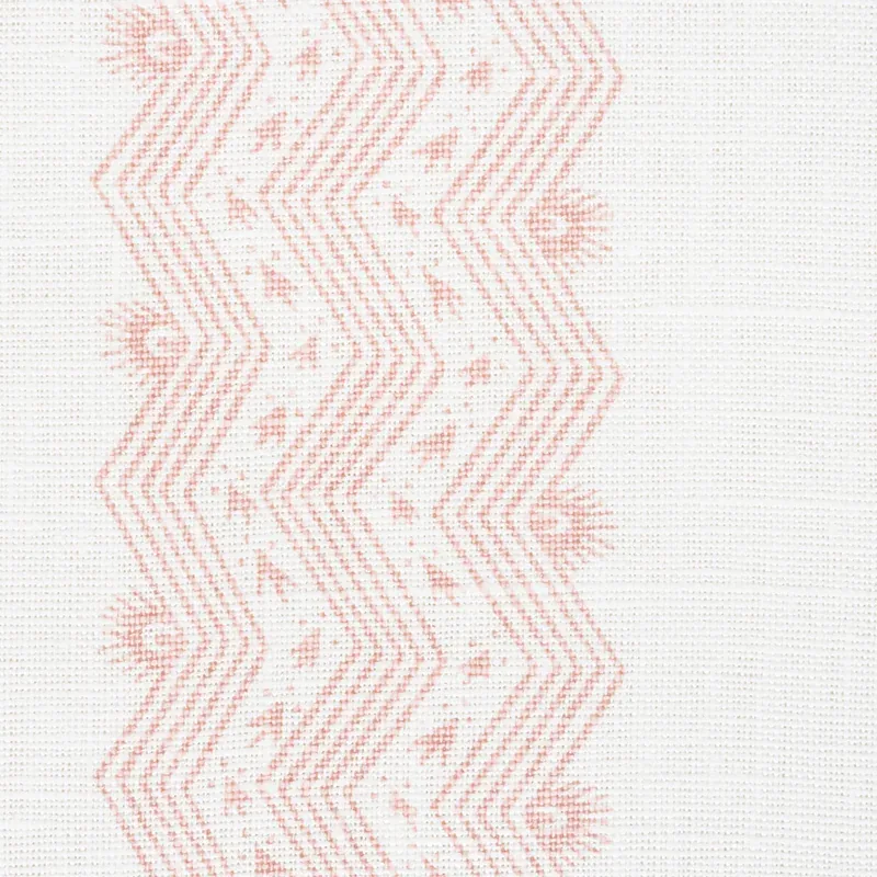 NAUSET STRIPE fabric BLUSH color by Schumacher