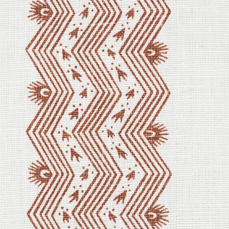 NAUSET STRIPE Fabric – SIENNA | Schumacher | Wallpaper Twins NAUSET STRIPE fabric SIENNA color by Schumacher