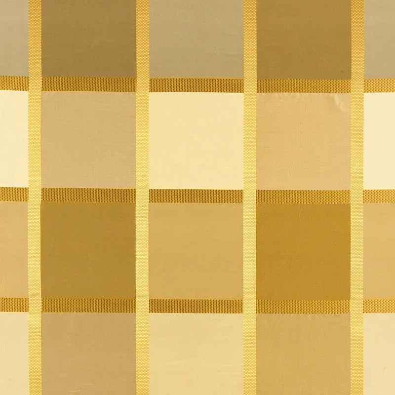 NAVSARI SILK PLAID fabric CREME CARAMEL color by Schumacher