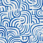 NEW BEAT fabric BRIGHT BLUE color by Schumacher