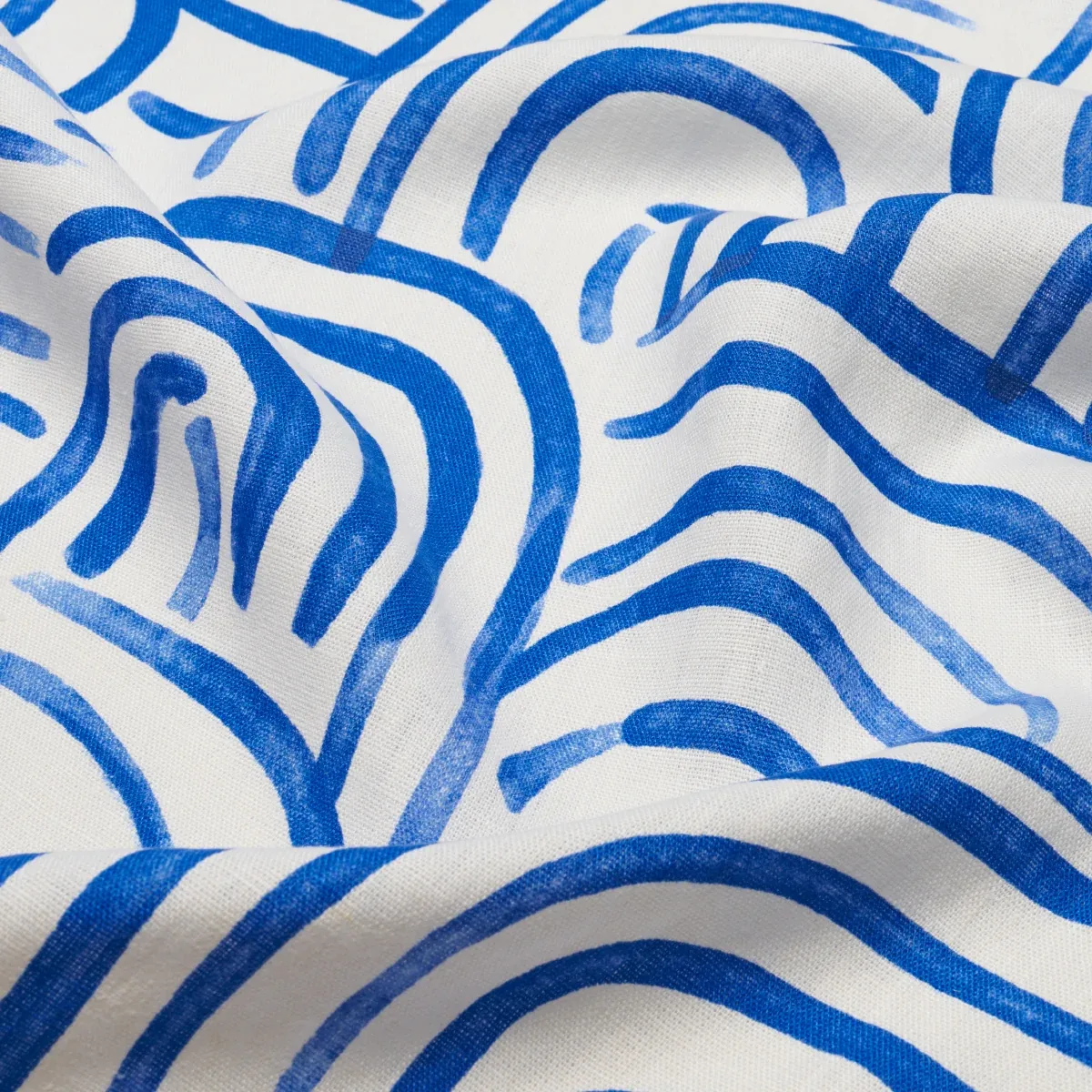 NEW BEAT fabric BRIGHT BLUE color by Schumacher