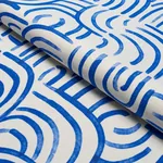 NEW BEAT fabric BRIGHT BLUE color by Schumacher