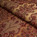 NEW CASTLE PAISLEY Fabric – CRANBERRY | Schumacher | Wallpap NEW CASTLE PAISLEY fabric CRANBERRY color by Schumacher