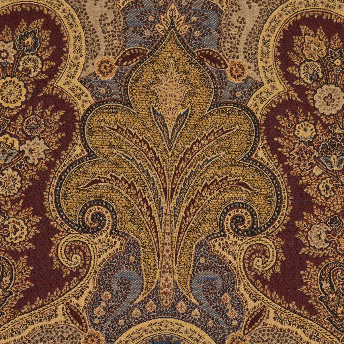 NEW CASTLE PAISLEY Fabric – INDIGO | Schumacher | Wallpaper NEW CASTLE PAISLEY fabric INDIGO color by Schumacher