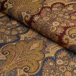 NEW CASTLE PAISLEY Fabric – INDIGO | Schumacher | Wallpaper NEW CASTLE PAISLEY fabric INDIGO color by Schumacher