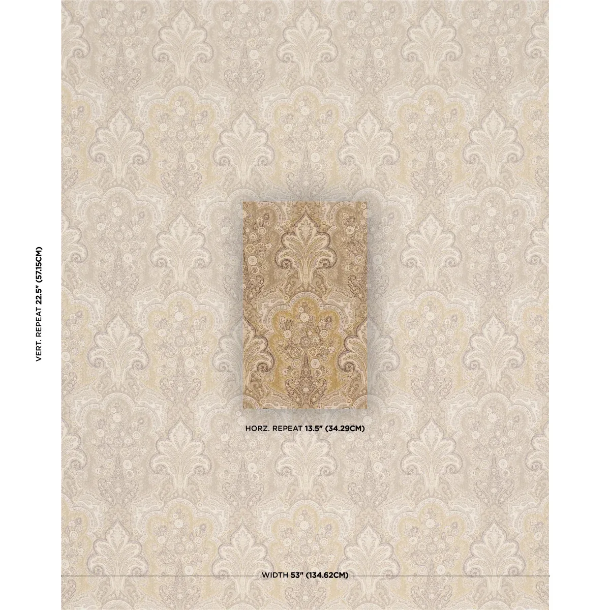 NEW CASTLE PAISLEY Fabric – TRAVERTINE | Schumacher | Wallpa NEW CASTLE PAISLEY fabric TRAVERTINE color by Schumacher