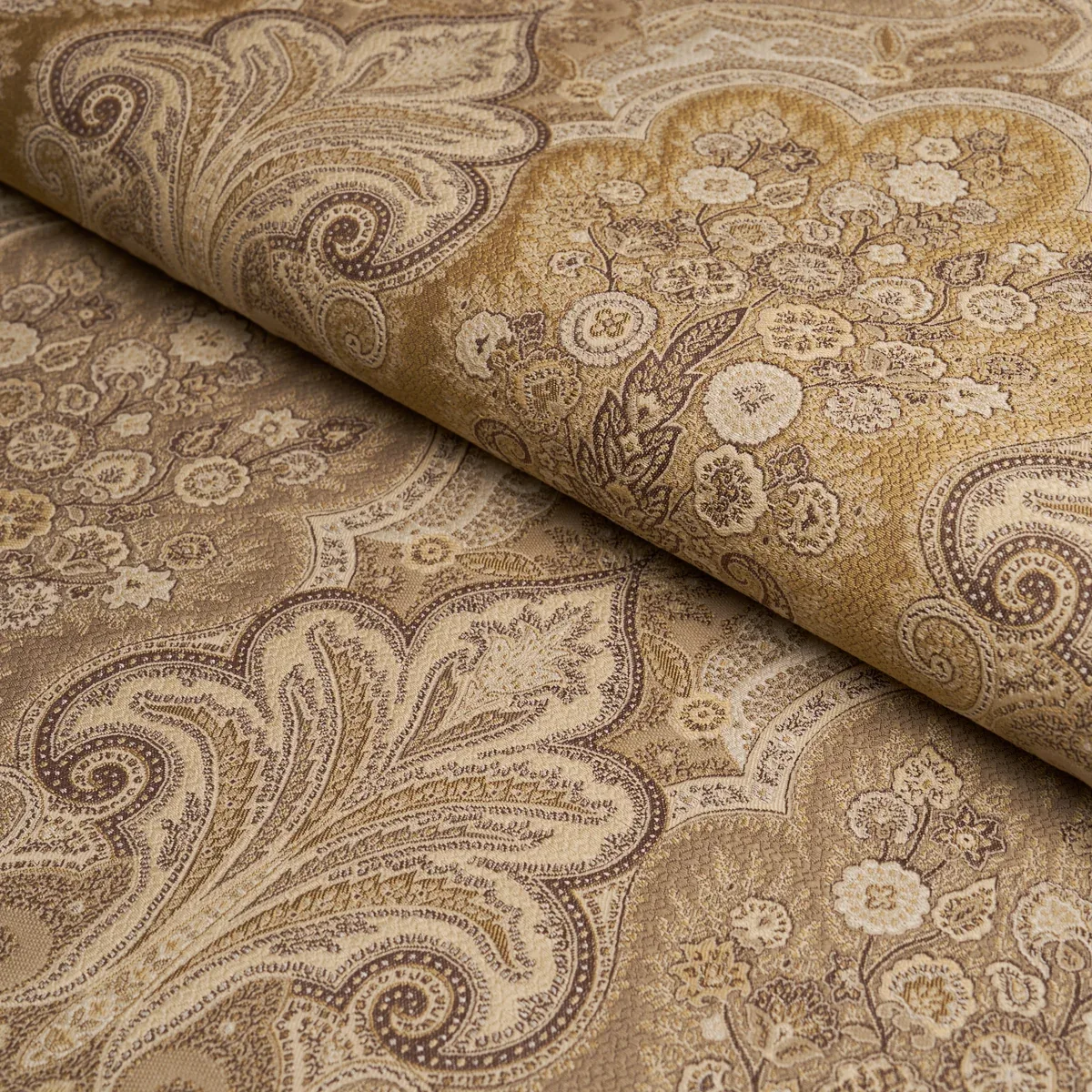 NEW CASTLE PAISLEY Fabric – TRAVERTINE | Schumacher | Wallpa NEW CASTLE PAISLEY fabric TRAVERTINE color by Schumacher