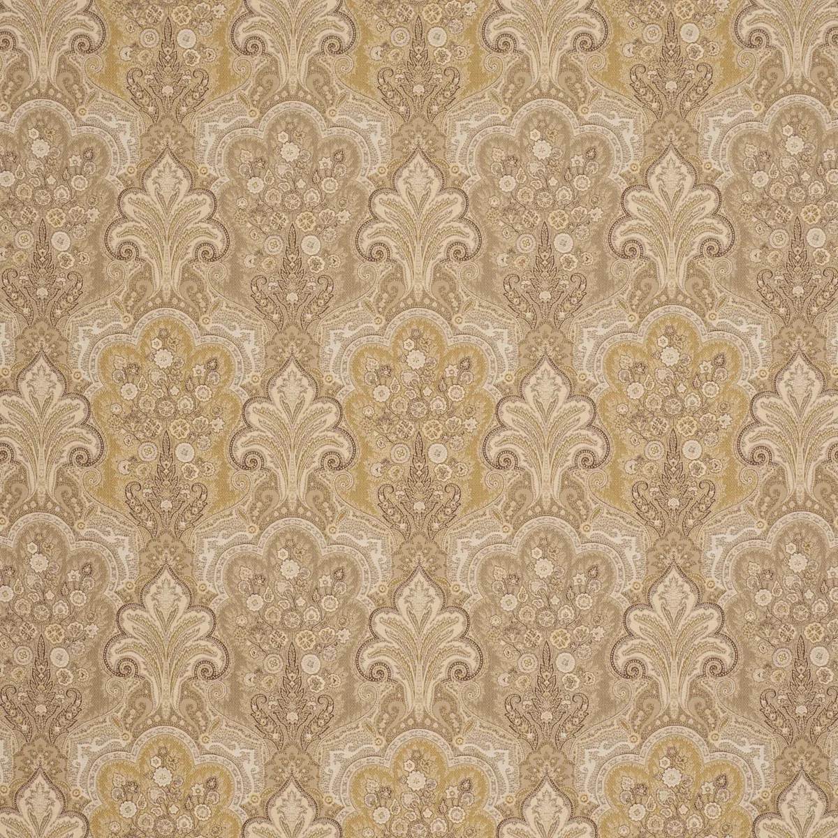 NEW CASTLE PAISLEY fabric TRAVERTINE color by Schumacher