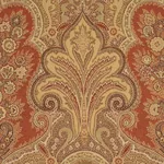 NEW CASTLE PAISLEY Fabric – TUSCAN | Schumacher | Wallpaper NEW CASTLE PAISLEY fabric TUSCAN color by Schumacher