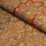 NEW CASTLE PAISLEY Fabric – TUSCAN | Schumacher | Wallpaper NEW CASTLE PAISLEY fabric TUSCAN color by Schumacher