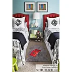 NEW YORK NEW YORK fabric BLACK AND WHITE color by Schumacher