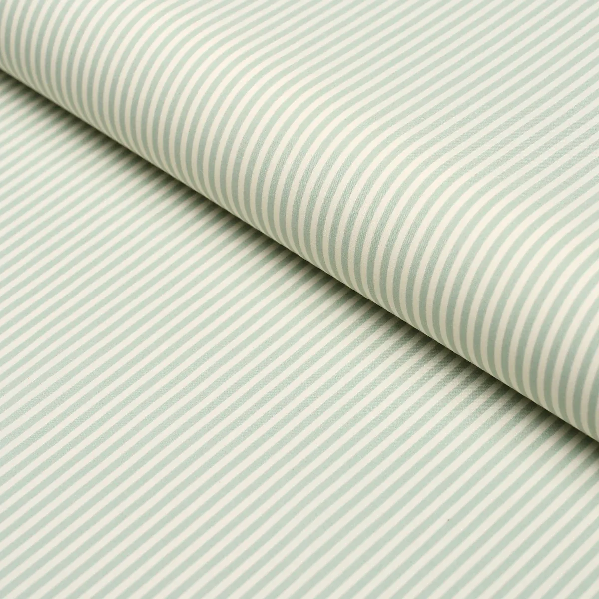 NEWPORT POPLIN STRIPE fabric AQUA color by Schumacher