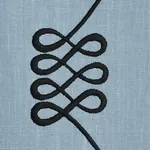 NICOLETTE EMBROIDERY Fabric – DUSTY BLUE | Schumacher | Wall NICOLETTE EMBROIDERY fabric DUSTY BLUE color by Schumacher