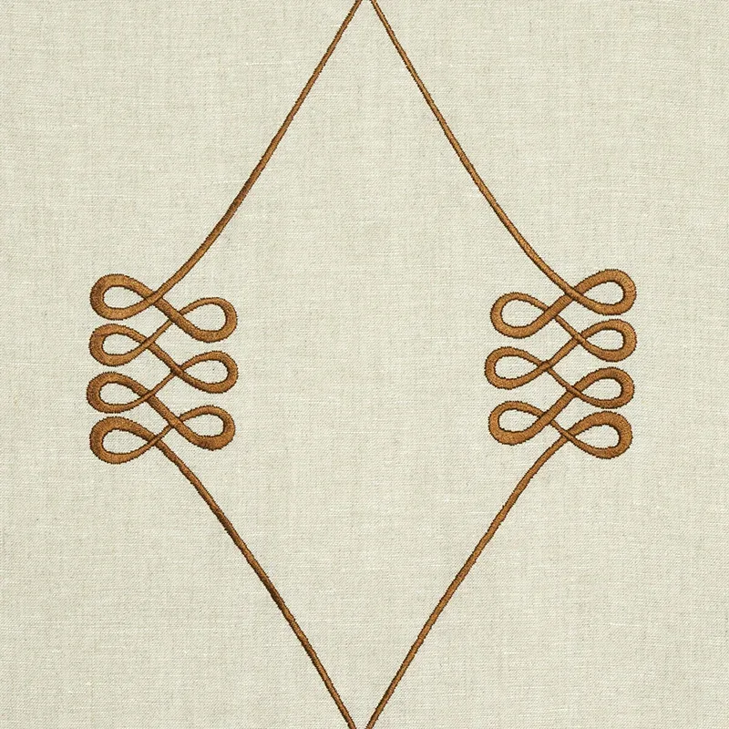 NICOLETTE EMBROIDERY Fabric – NATURAL | Schumacher | Wallpap NICOLETTE EMBROIDERY fabric NATURAL color by Schumacher