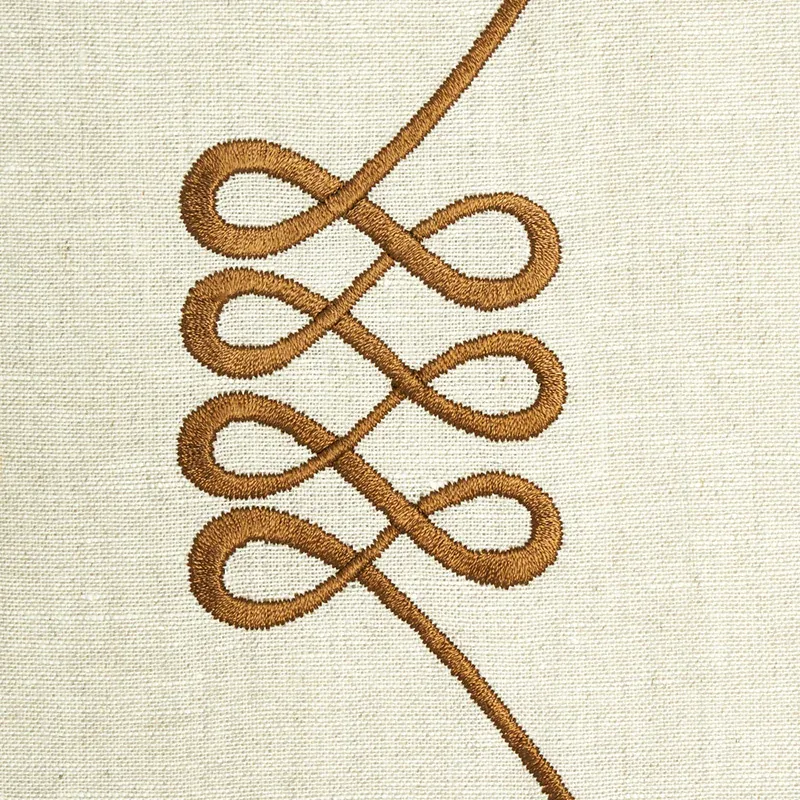 NICOLETTE EMBROIDERY Fabric – NATURAL | Schumacher | Wallpap NICOLETTE EMBROIDERY fabric NATURAL color by Schumacher