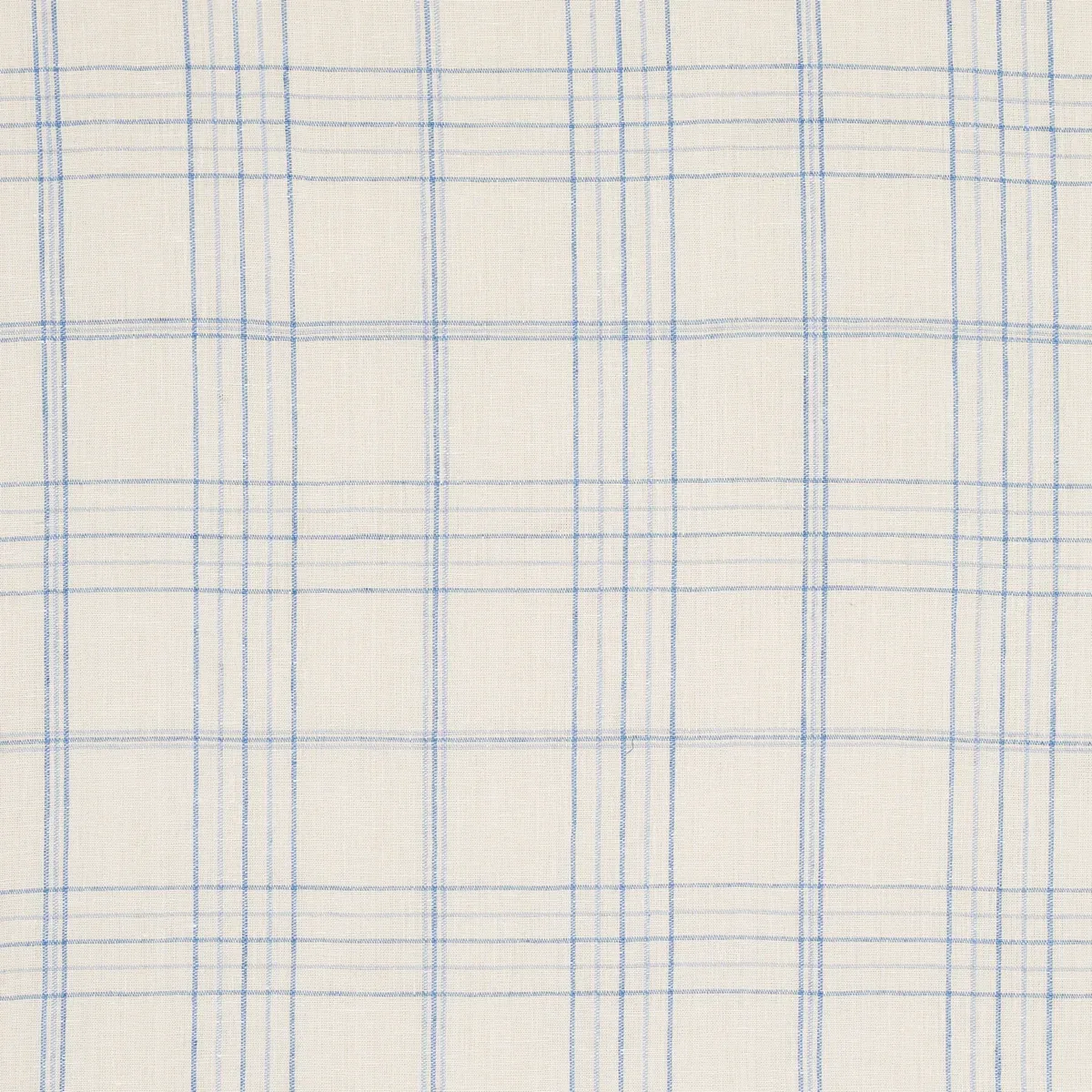 NILS PLAID LINEN Fabric – BLUE | Schumacher | Wallpaper Twin NILS PLAID LINEN fabric BLUE color by Schumacher