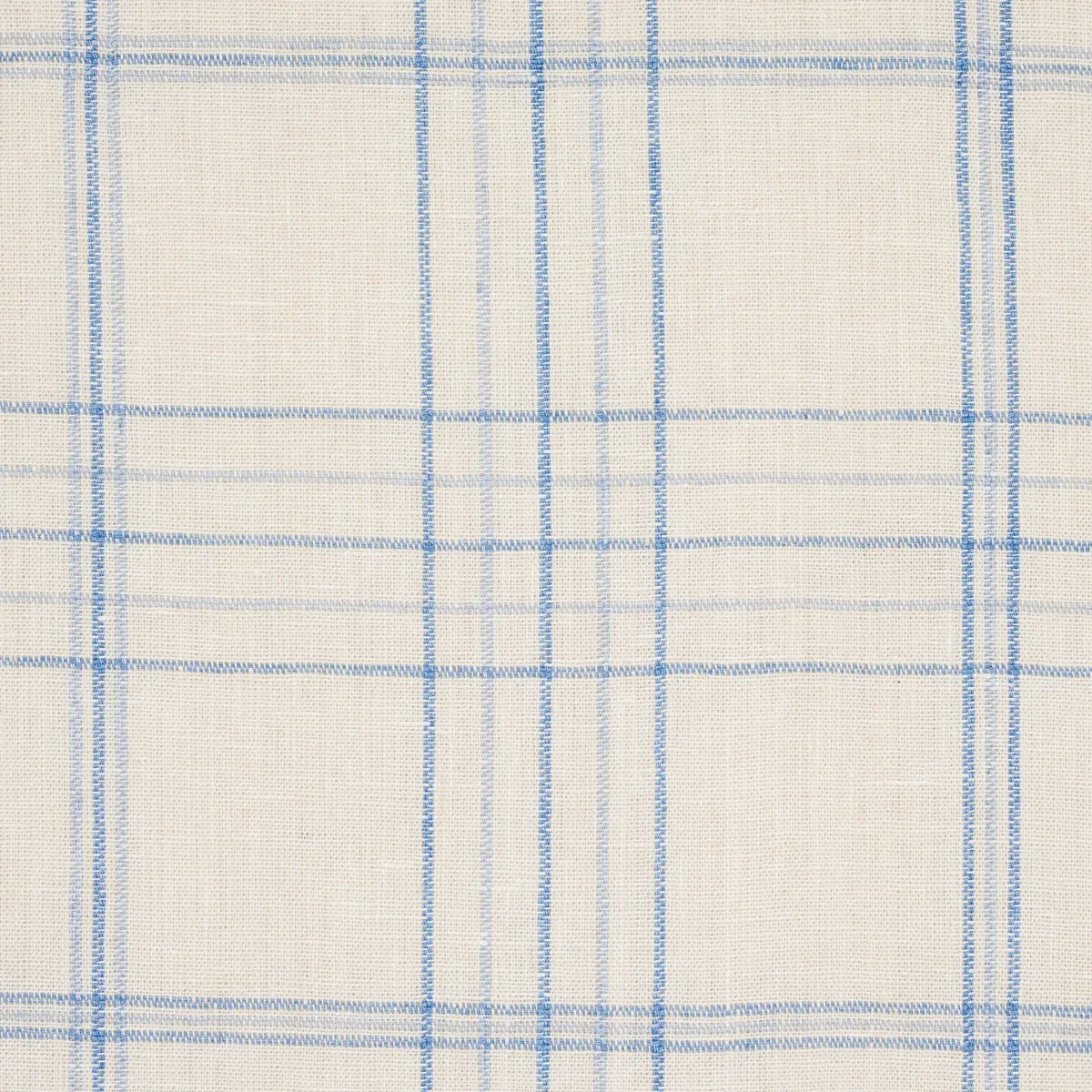 NILS PLAID LINEN Fabric – BLUE | Schumacher | Wallpaper Twin NILS PLAID LINEN fabric BLUE color by Schumacher