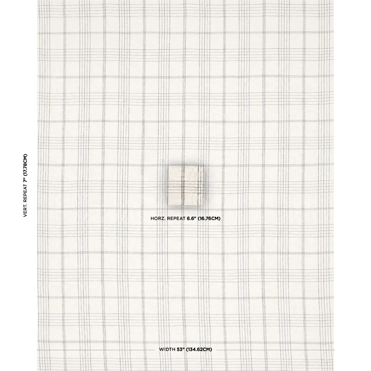 NILS PLAID LINEN Fabric – CHARCOAL | Schumacher | Wallpaper NILS PLAID LINEN fabric CHARCOAL color by Schumacher