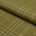 NILS PLAID LINEN fabric GRASS color by Schumacher