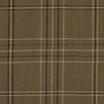 NILS PLAID LINEN fabric LICHEN color by Schumacher