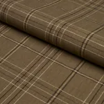NILS PLAID LINEN fabric LICHEN color by Schumacher