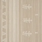 NIMA EMBROIDERED COTTON LINEN fabric TAN color by Schumacher