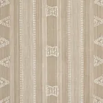 NIMA EMBROIDERED COTTON LINEN fabric TAN color by Schumacher